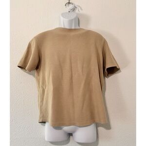 Zara Basic Short Jacquard Tee, Lg